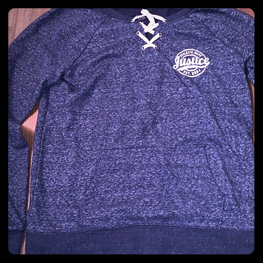 Justice navy blue hoodie! 🧥